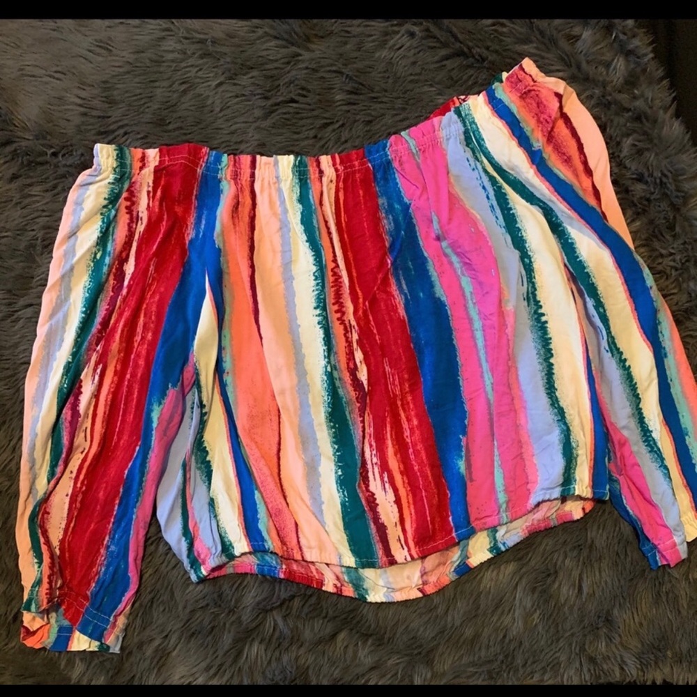 Candie’s Smocked Off The Shoulder Top